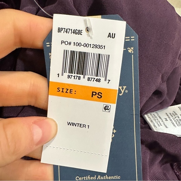 Democracy Long French Cuff Sleeve Button Down Velvet Petite Woven Shirt - Picture 4 of 5